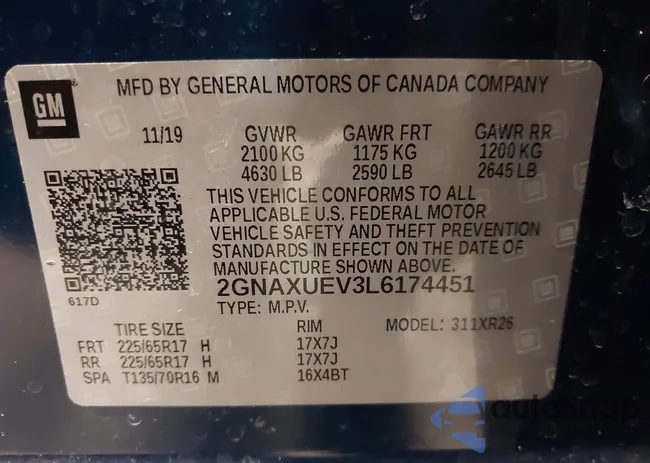 2GNAXUEV3L6174451: 44466053