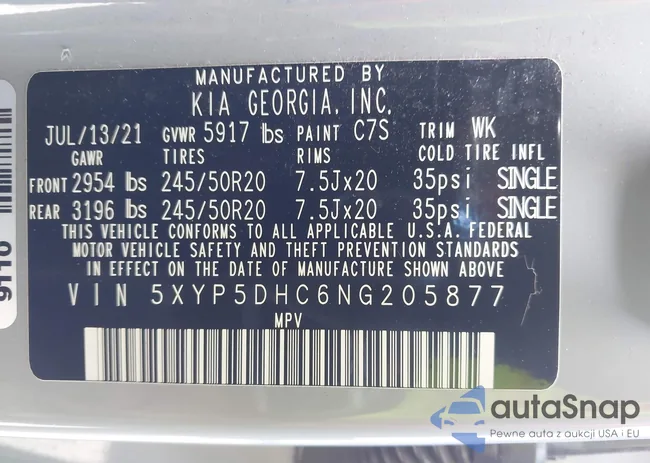 5XYP5DHC6NG205877: 44466250