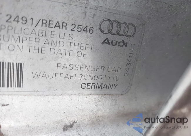 WAUFFAFL3CN001115: 44466274