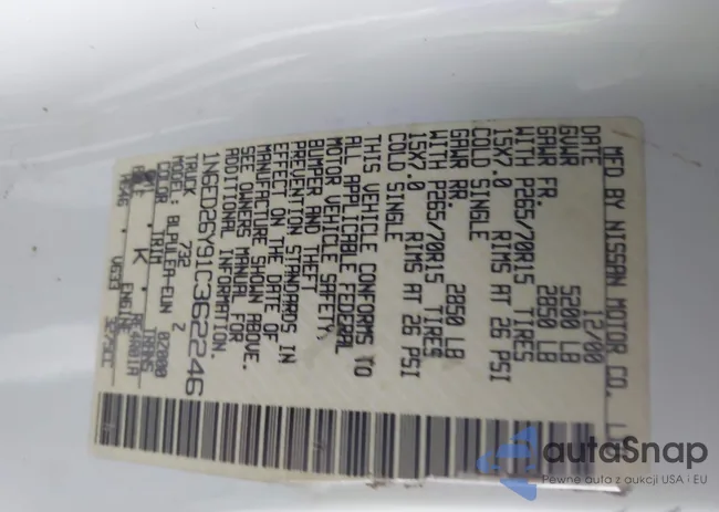 1N6ED26Y91C362246: 44465593