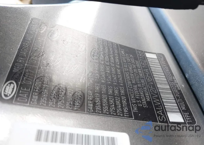 SALWV2FV6HA162188: 44465689