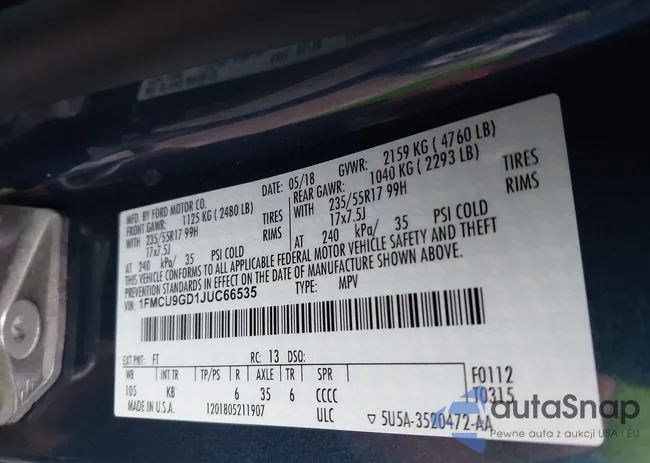 1FMCU9GD1JUC66535: 44466754