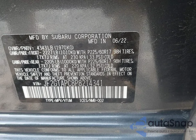 JF2GTAPC8P8214341: 44467036