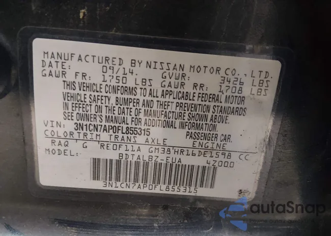 3N1CN7AP0FL855315: 44467044