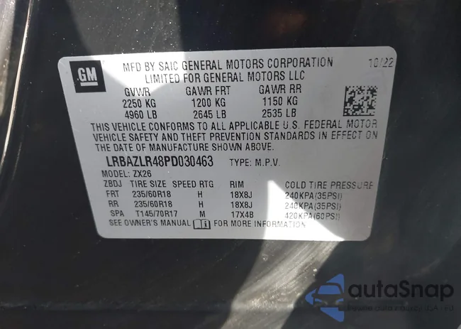 LRBAZLR48PD030463: 44467066