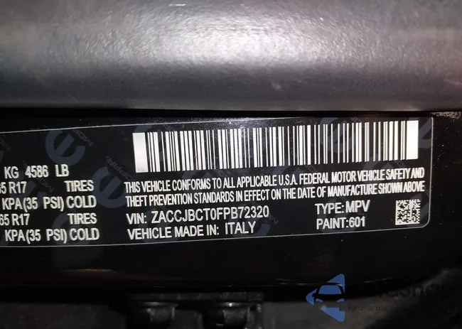 ZACCJBCT0FPB72320: 44467227