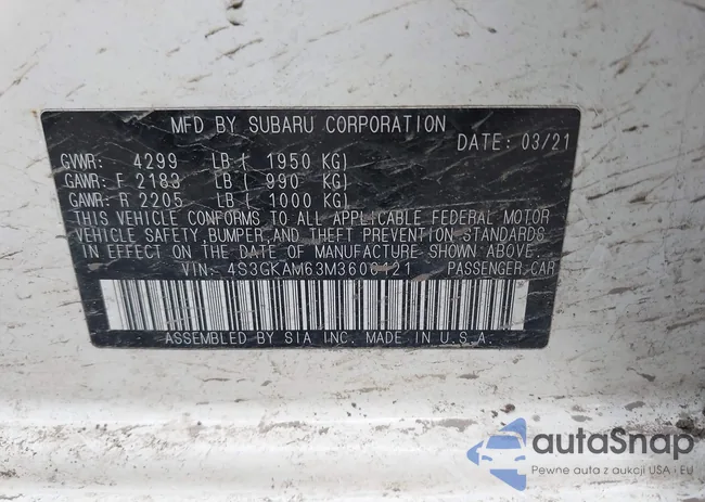 4S3GKAM63M3606121: 44466342