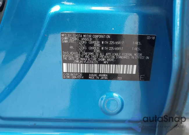 JTMRJREV5JD206115: 44468053