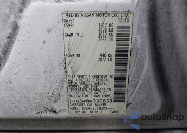 1N4AL3AP6HN330853: 44468123