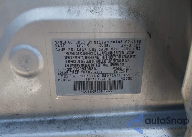 3N1CE2CP2GL366514: 44467454