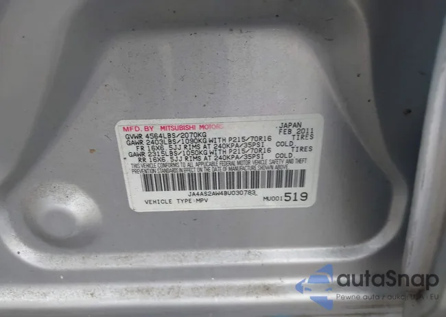 JA4AS2AW4BU030783: 44468951