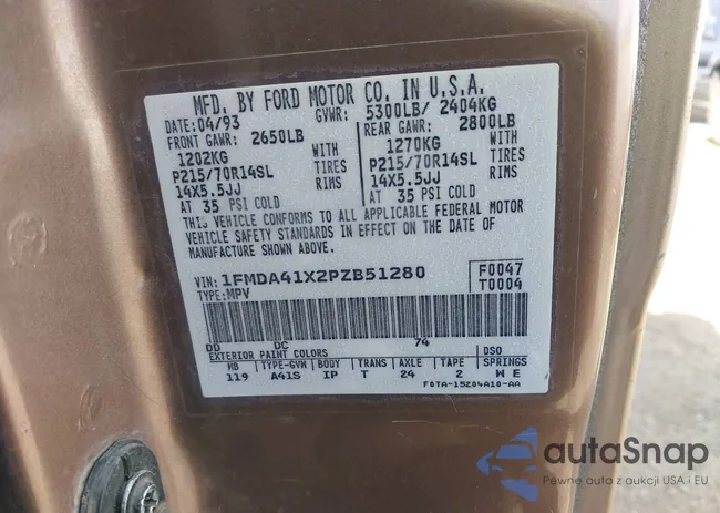 1FMDA41X2PZB51280: 44469039