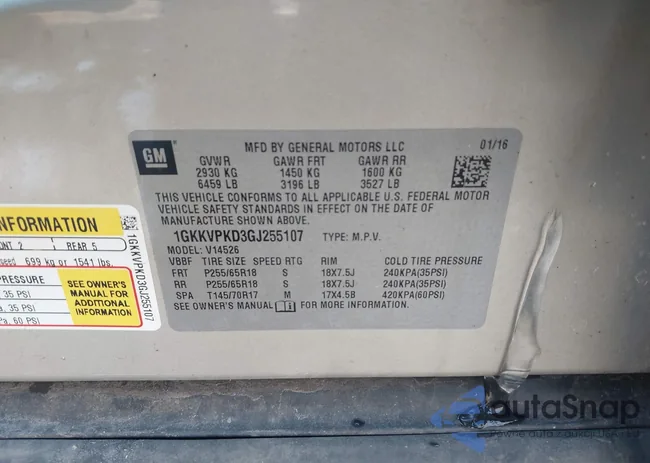 1GKKVPKD3GJ255107: 44469044