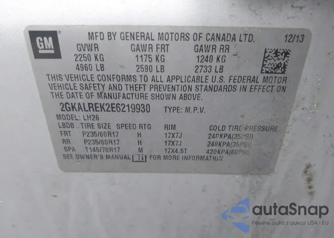 2GKALREK2E6219930: 44469060