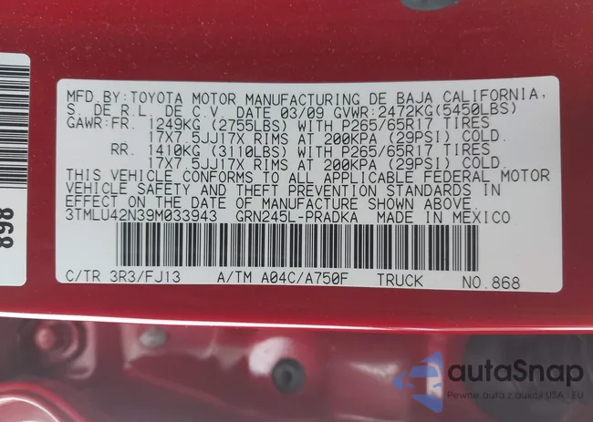 3TMLU42N39M033943: 44469164