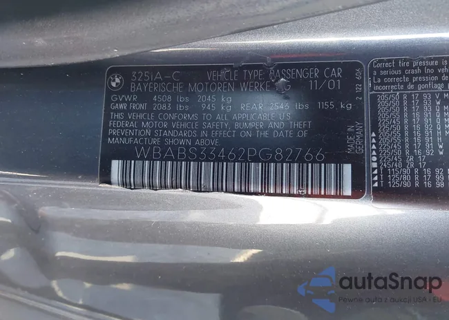 WBABS33462PG82766: 44469189