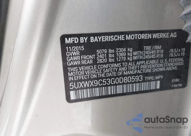 5UXWX9C53G0D80593: 44469255