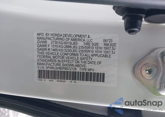 5FNRL6H80PB072128: 44469277