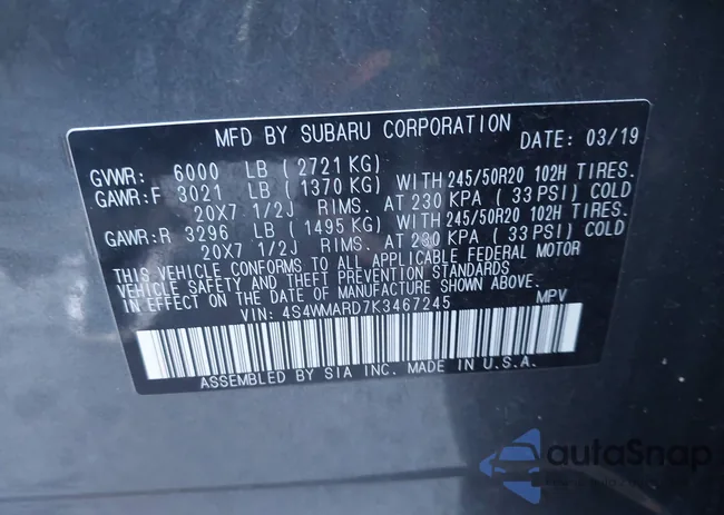 4S4WMARD7K3467245: 44469279