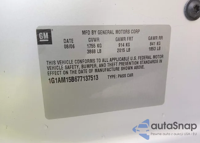 1G1AM15B677137513: 44468367