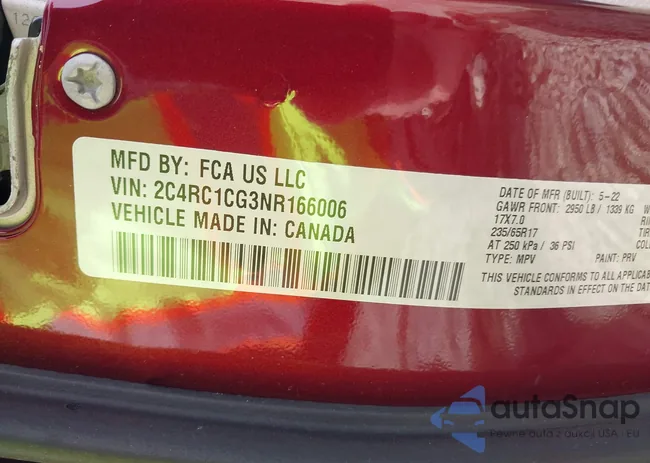 2C4RC1CG3NR166006: 44468536