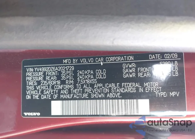 YV4992DZ6A2021729: 44468679