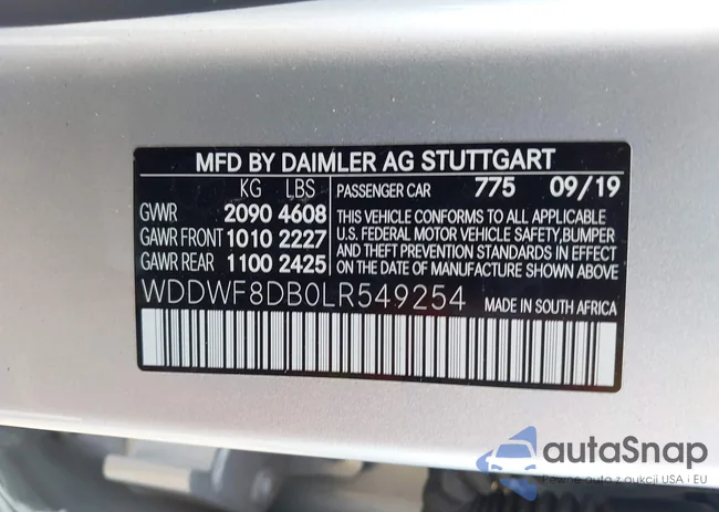 WDDWF8DB0LR549254: 44469925