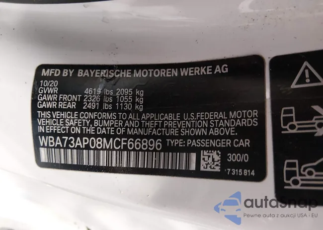 WBA73AP08MCF66896: 44470275