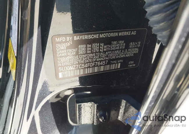 5UXWZ7C54F0F76457: 44469492