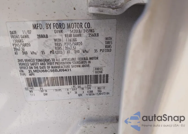 2LMDU68C98BJ09431: 44469676