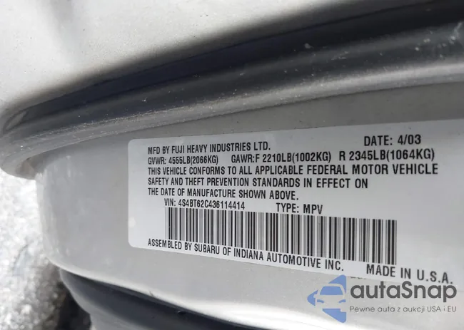 4S4BT62C436114414: 44471127