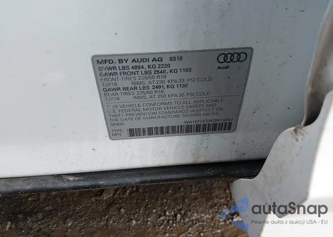 WA1EFCFS9GR019452: 44471237