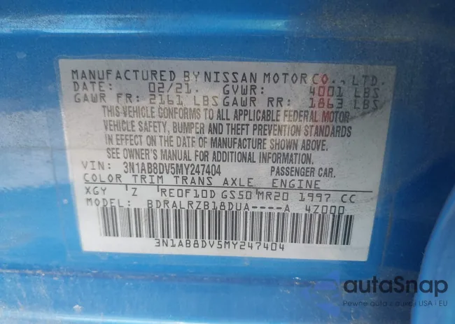 3N1AB8DV5MY247404: 44471844