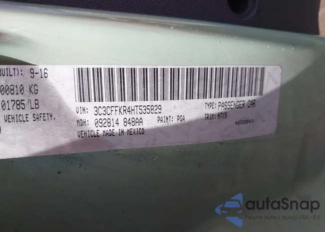 3C3CFFKR4HT535829: 44471913