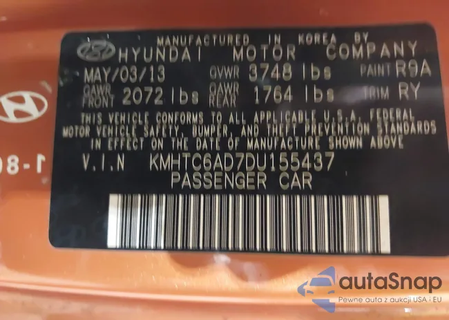 KMHTC6AD7DU155437: 44472014