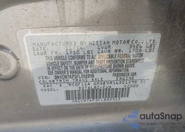 3N1CN7AP3FL882315: 44472108