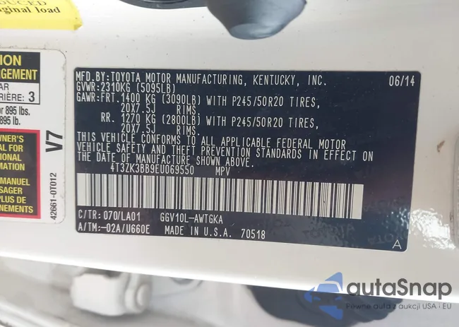 4T3ZK3BB9EU069550: 44472111