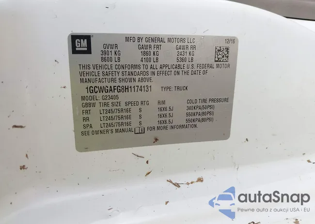 1GCWGAFG8H1174131: 44471477