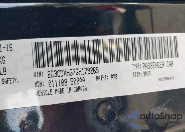 2C3CDXHG7GH179269: 44472835