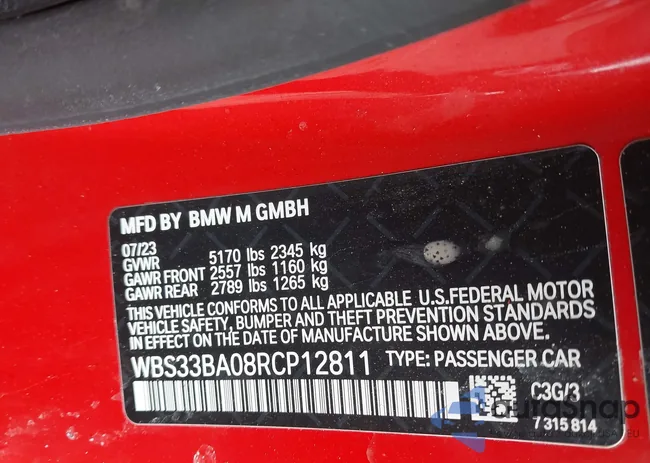 WBS33BA08RCP12811: 44472904