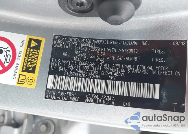 5TDBZRFH7KS923494: 44472932