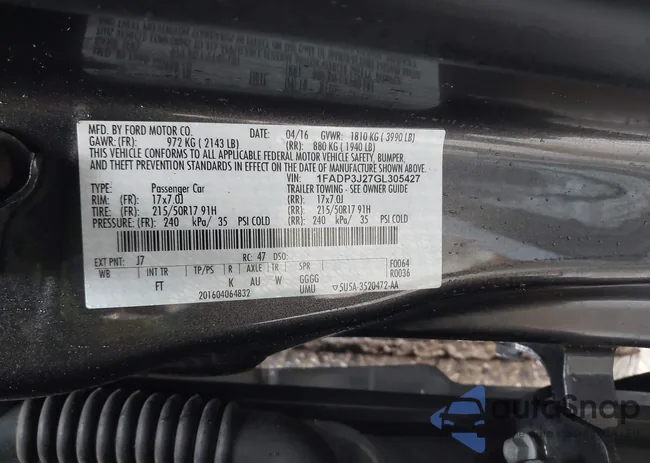 1FADP3J27GL305427: 44473098