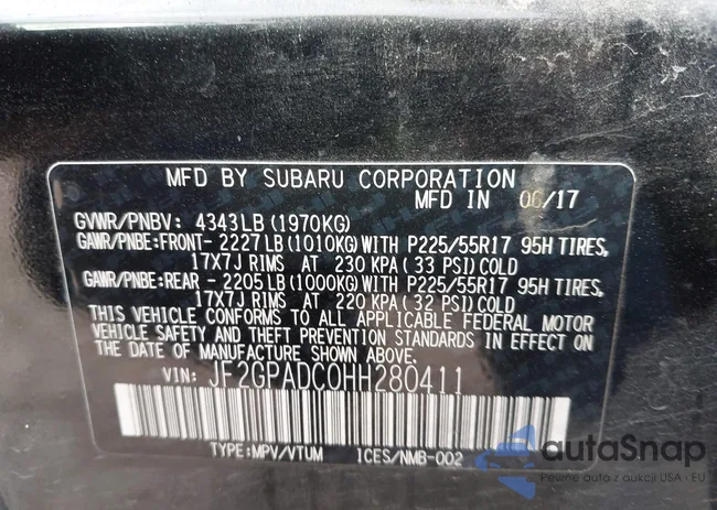 JF2GPADC0HH280411: 44472514