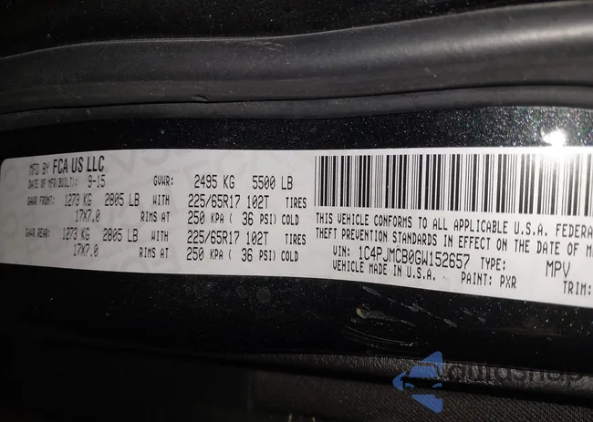 1C4PJMCB0GW152657: 44472642