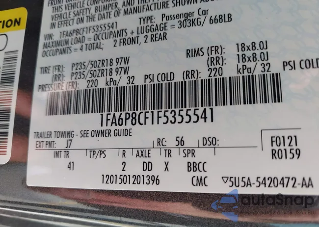 1FA6P8CF1F5355541: 44472671