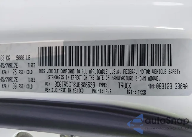 3C6TR5CT8JG306633: 44473822