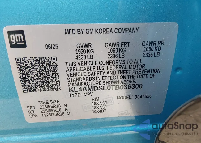 KL4AMDSL0TB036300: 44473823