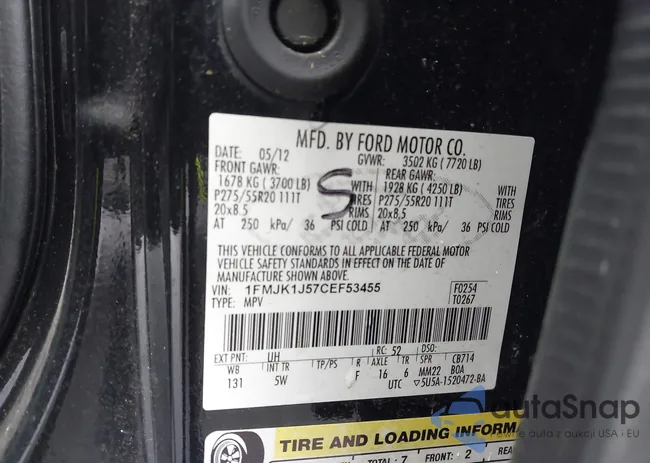 1FMJK1J57CEF53455: 44473347