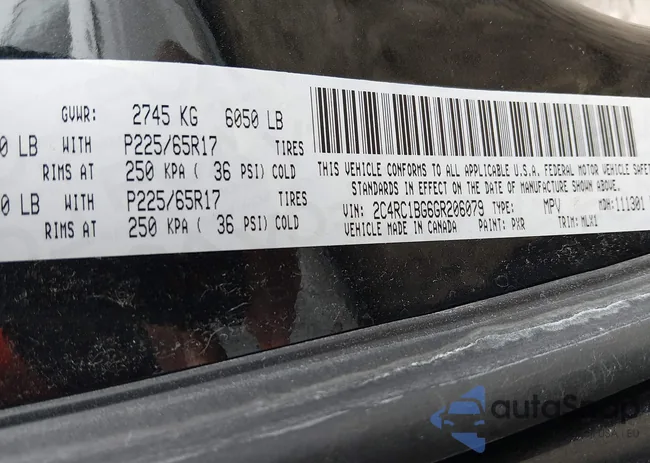 2C4RC1BG6GR206079: 44473554