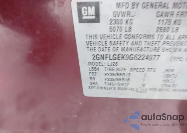 2GNFLGEK9G6224977: 44473668